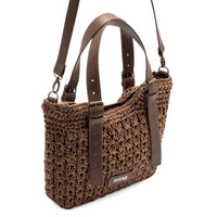 Mustang Hilo bolso moka rafia