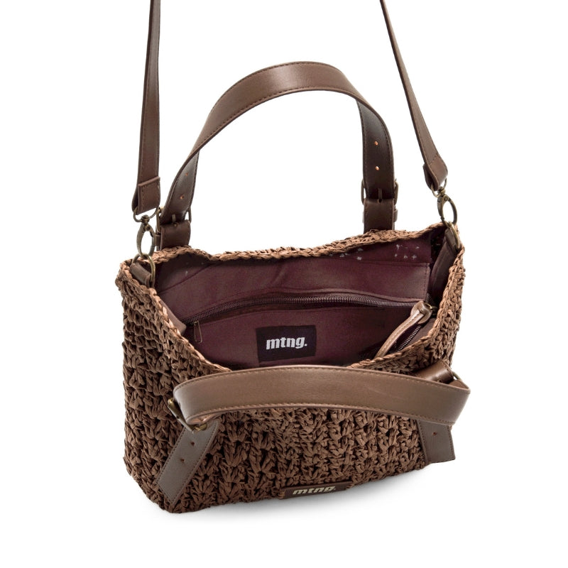 Mustang Hilo bolso moka rafia