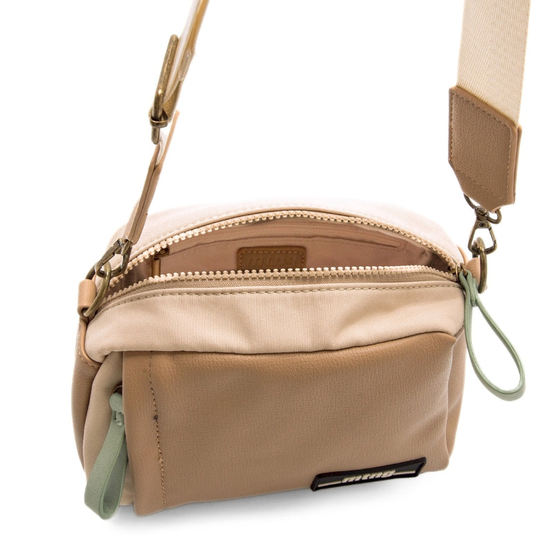 Mustang Nácar bolso bandolera beige
