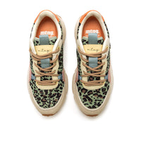 Mustang 60431 Deportiva casual animal print verde