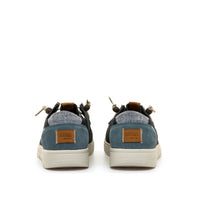 Mustang 84811 Mocasin Wallaby lona azul marino