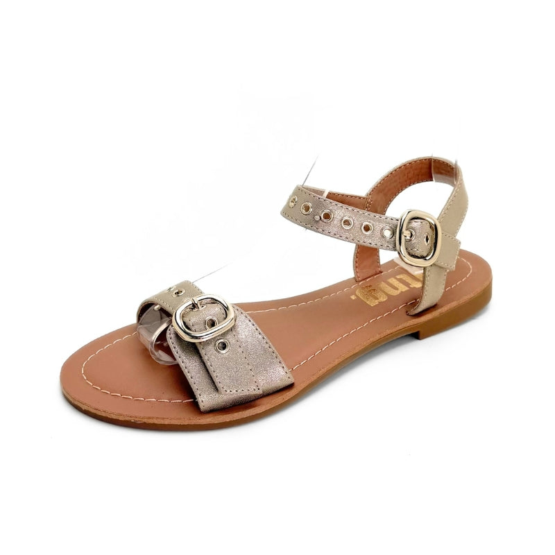 Mustang 55898 sandalia plana champagne