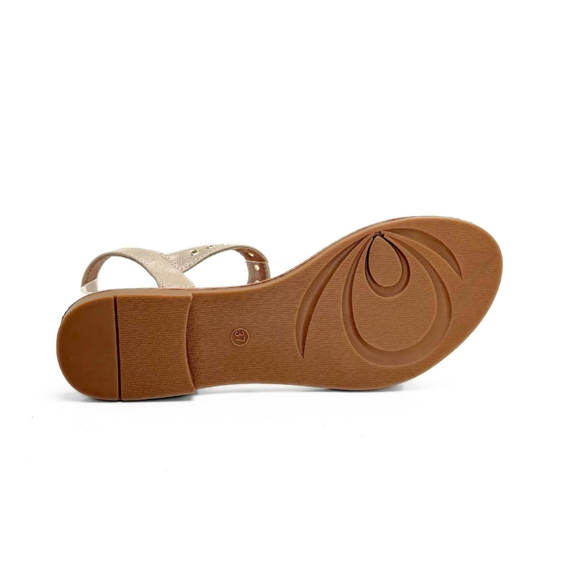 Mustang 55898 sandalia plana champagne