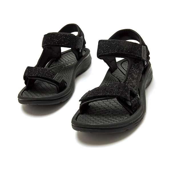 Mustang 60084 Sandalia plana de mujer velcros negro