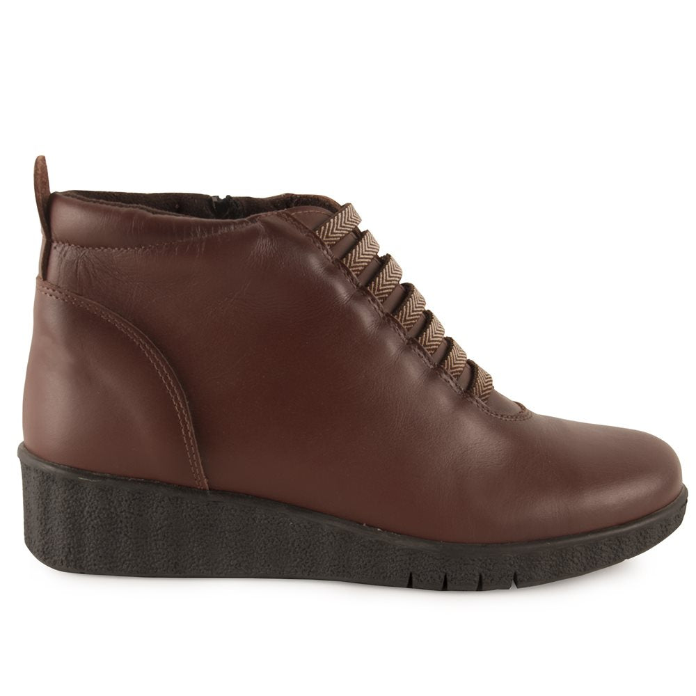 Chamby 876 Botín confort elásticos marrón