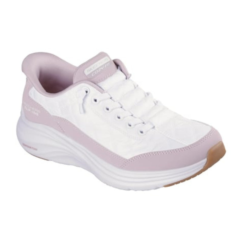 SKECHERS 150404 Deportiva casual acolchada Slip-Ins blanco lavanda