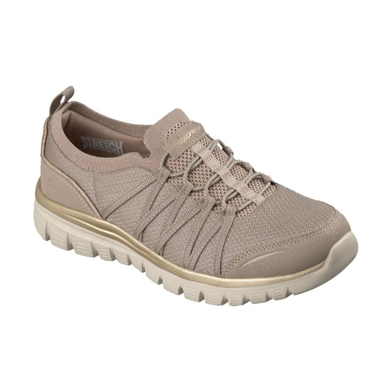 SKECHERS 100888 Deportiva Strech taupe oro