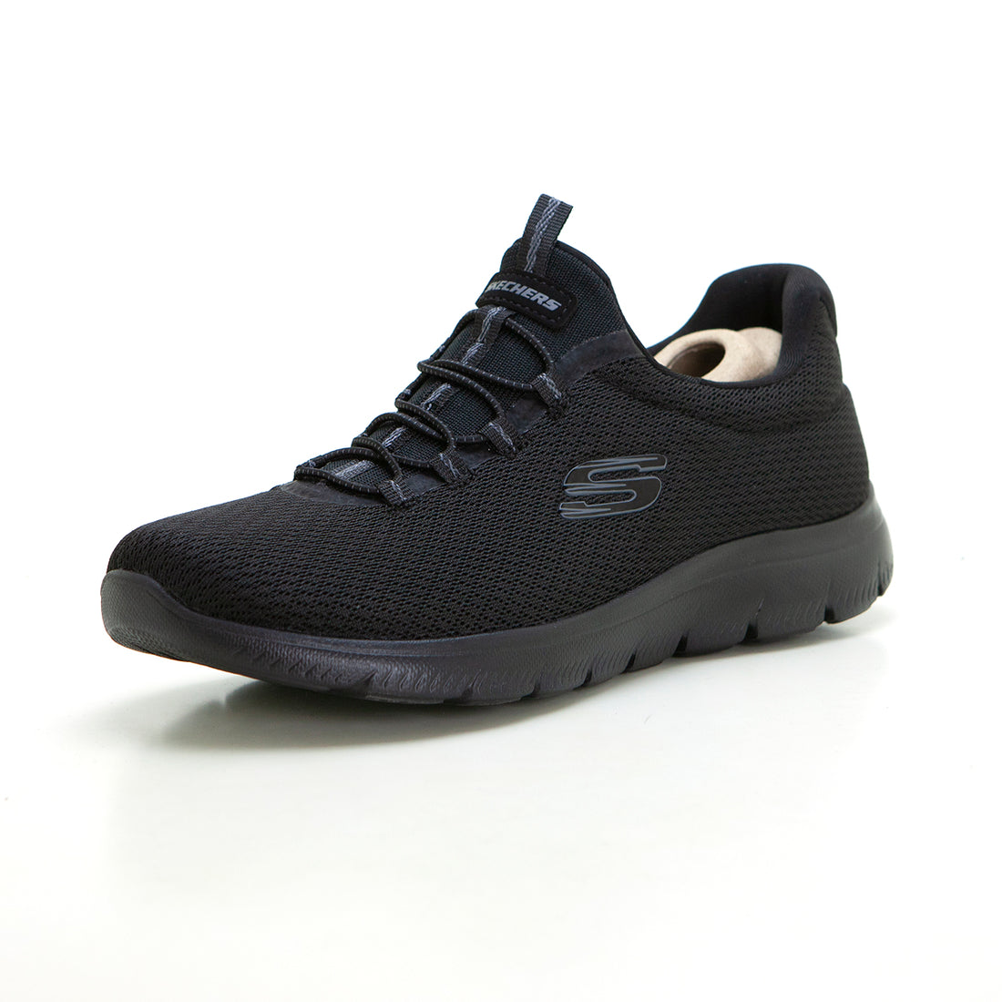 SKECHERS 150268 Deportiva elásticos negro.