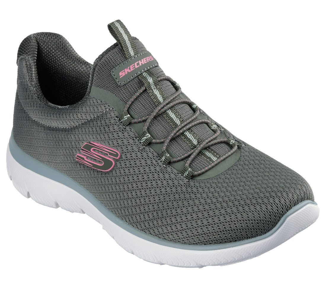 SKECHERS 150268 Deportiva elásticos verde.
