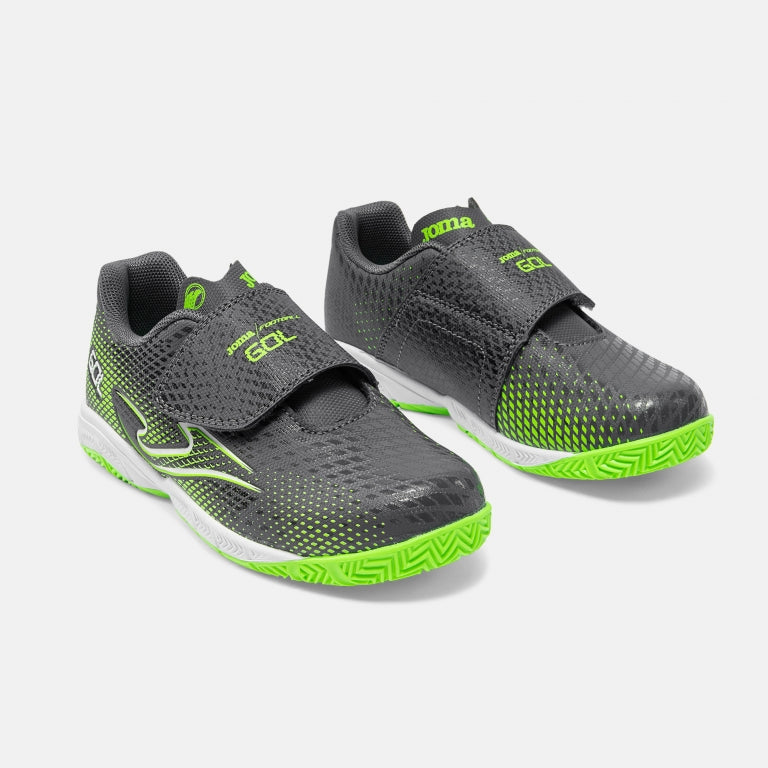 Joma Gol Zapatilla de fútbol sala con velcro indoor gris verde