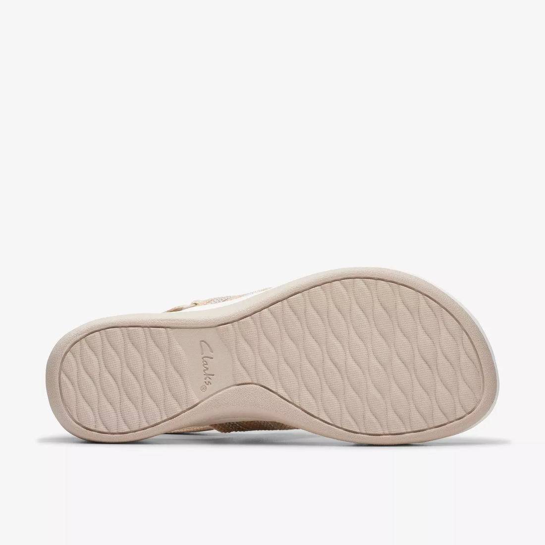 Clarks Arla Stroll Sandalia deportiva mujer bandas beige
