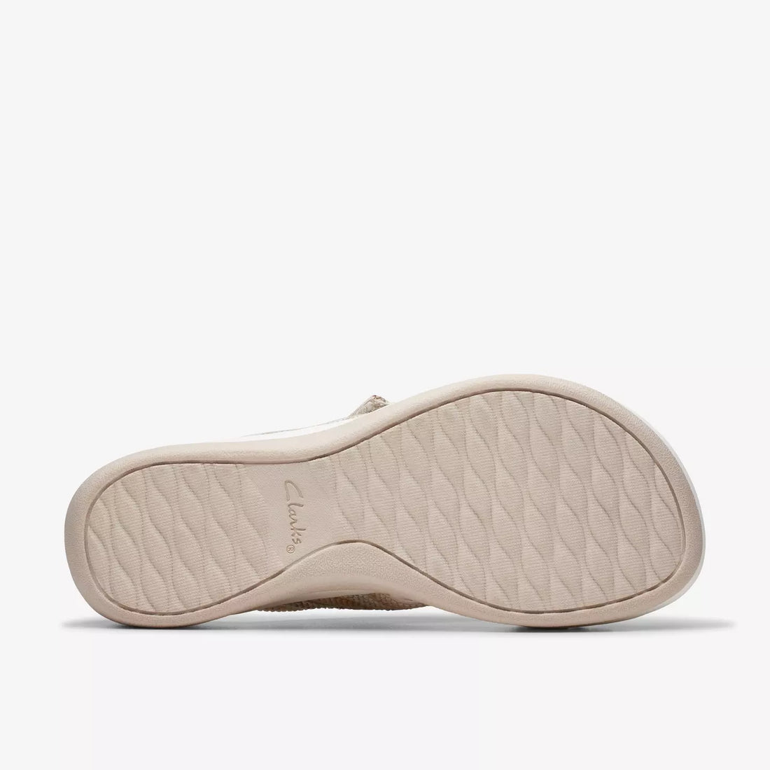Clarks Arla Wave Sandalia zueco mujer cruzado beige