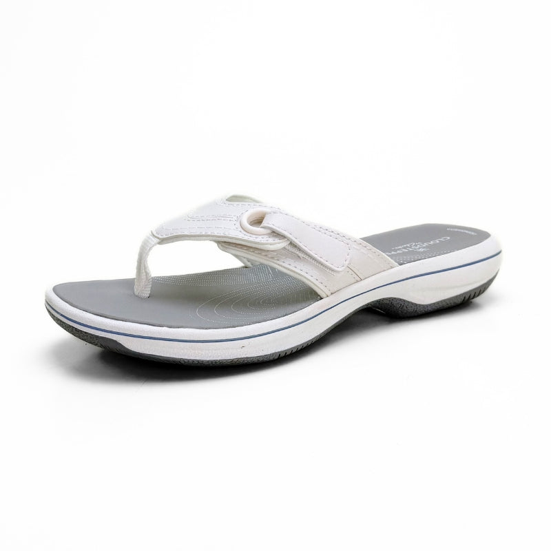 Clarks Brinkley Sandalia de dedo destalonada hombre color blanco