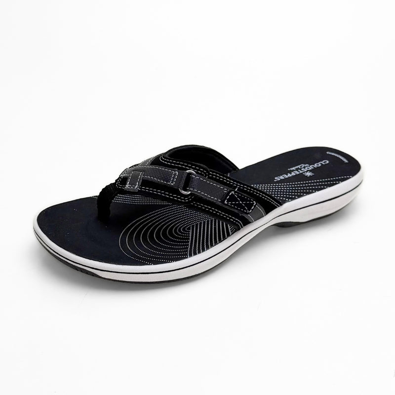 Clarks Brinkley Sandalia de dedo destalonada hombre color negro