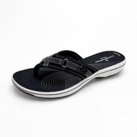 Clarks Brinkley Sandalia de dedo destalonada hombre color negro