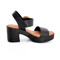 Fresia 544 sandalia negra plataforma