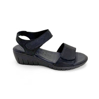 Valerias 2685 Sandalia negra con doble velcro