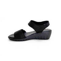 Valerias 2685 Sandalia negra con doble velcro