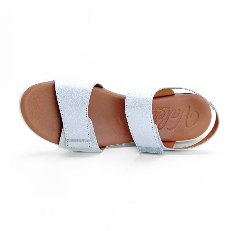 Valerias 2606 sandalia plata doble velcro