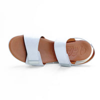 Valerias 2606 sandalia plata doble velcro