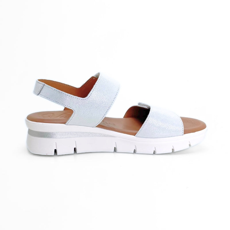 Valerias 2606 sandalia plata doble velcro