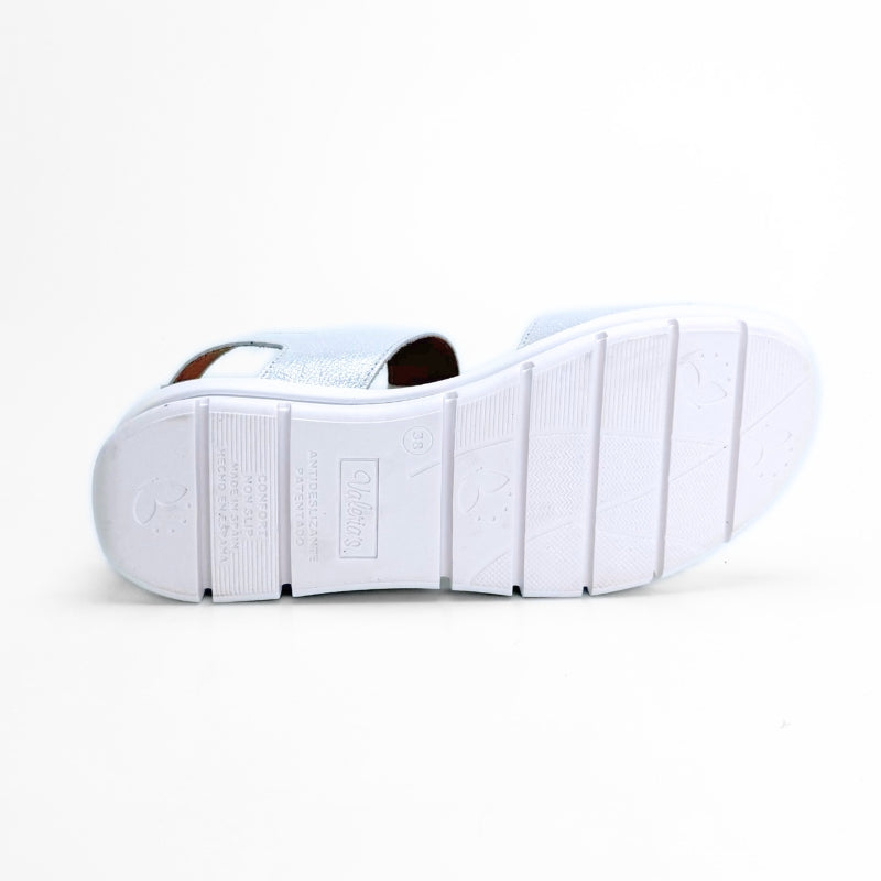 Valerias 2606 sandalia plata doble velcro