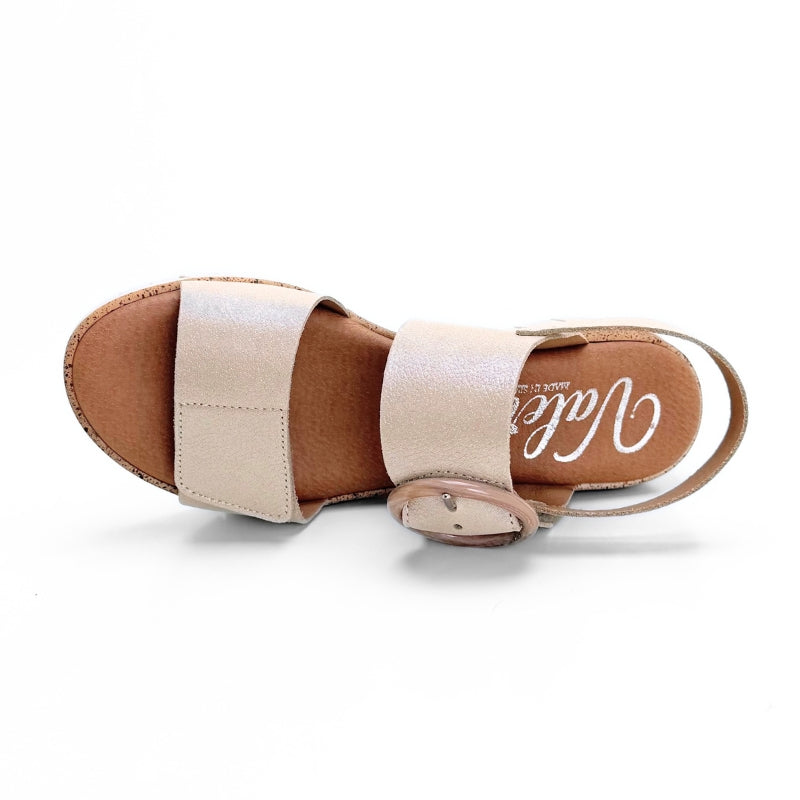 Valerias 2664 sandalia beige platino