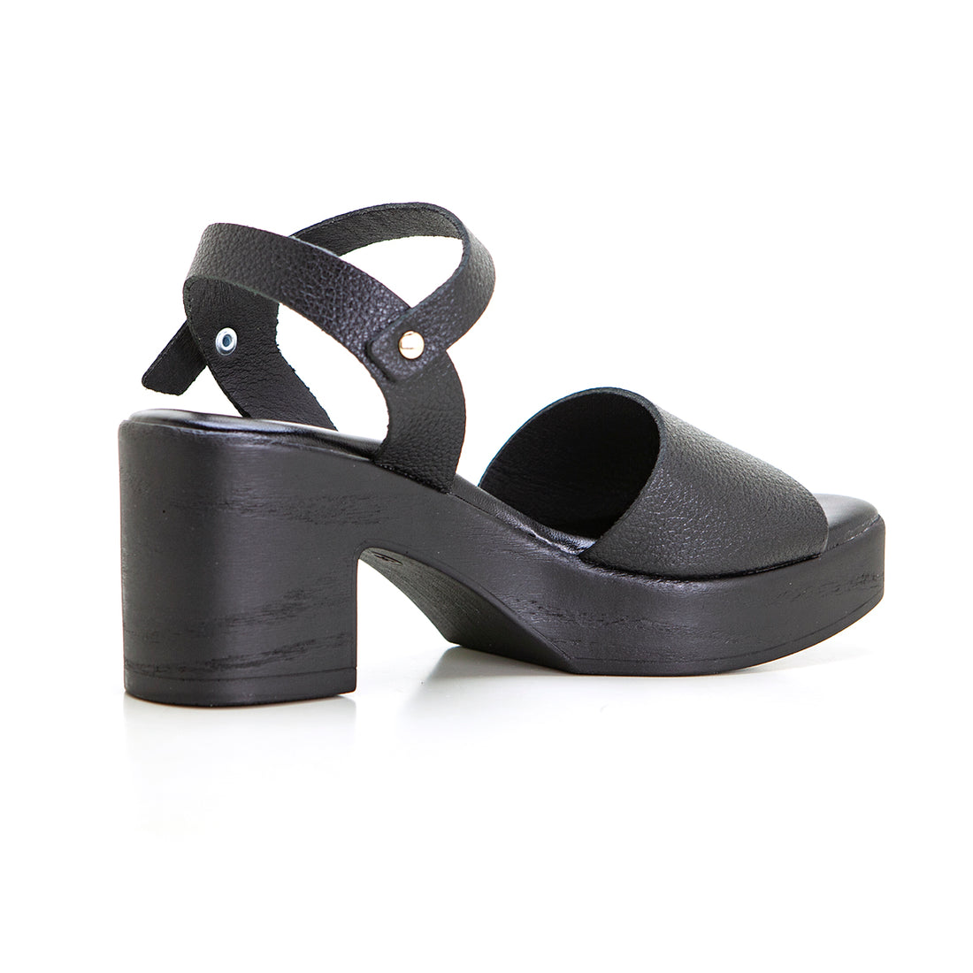 Valerias 410 sandalia negra de tacón con plataforma