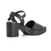 Valerias 410 sandalia negra de tacón con plataforma