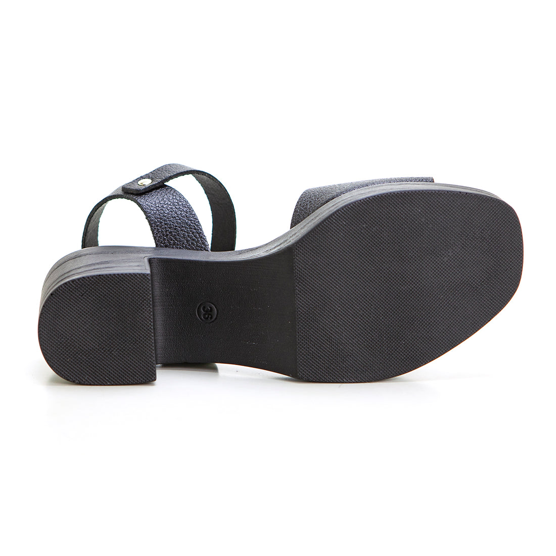 Valerias 410 sandalia negra de tacón con plataforma