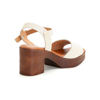 Valerias 410 sandalia beige con plataforma