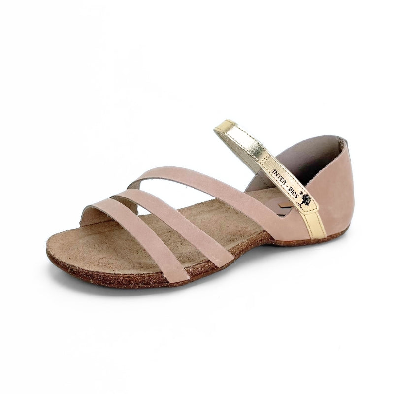 Inter Bios 4476 sandalia anatómica beige platino