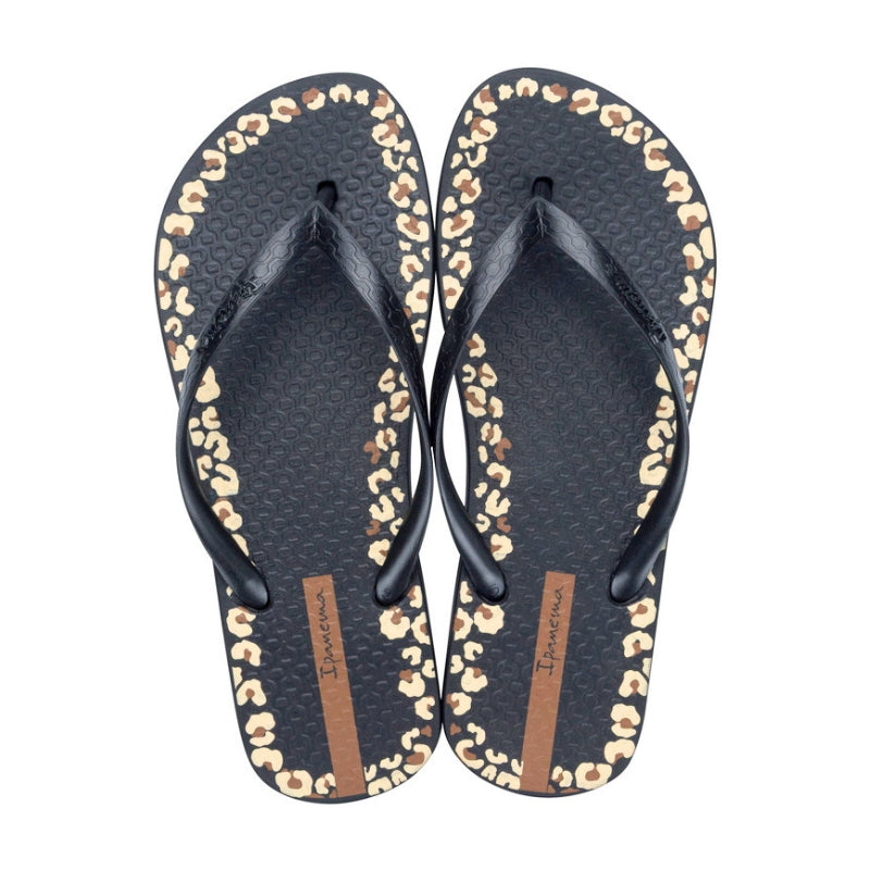 Ipanema 27321 Chancla de agua negra animal print