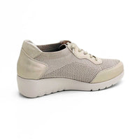 Treintas L-4569 zapatilla casual beige con cuña