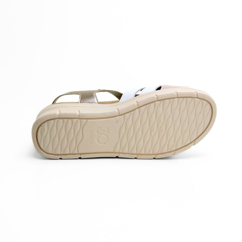 Treintas 4518 sandalia combinada con hebilla