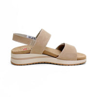 Treintas 4530 sandalia taupe doble velcro