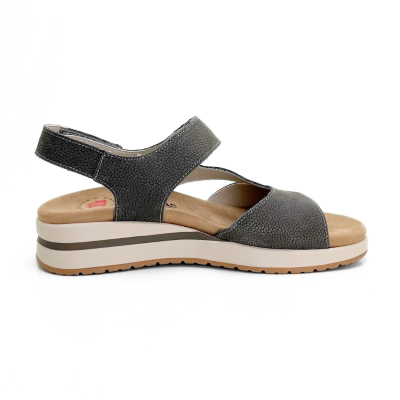 Treintas 4534 sandalia topo con tira cruzada y doble velcro