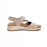Treintas 4534 Sandalia beige con velcro y plantilla extraíble