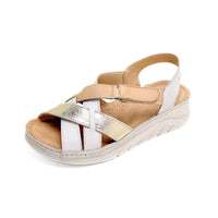 Treintas L-1417 sandalia combinada cruzada con velcro
