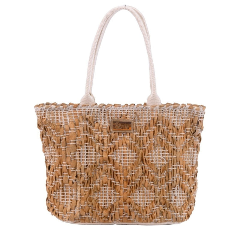 Simó Sastre 2202 Shopper camel trenzado