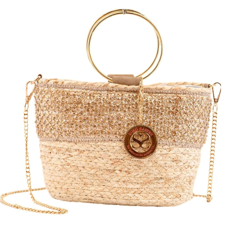 Simó Sastre F2350 Bolso bucket Lucille oro