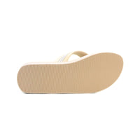 Kelara K62409 Chancla esclava beige cuña