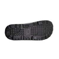 Kelara K62426 chancla hombre negro hebillas