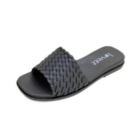 Kelara K42071 Chancla trenzada negra agua