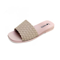 Kelara K42071 Chancla trenzada beige agua
