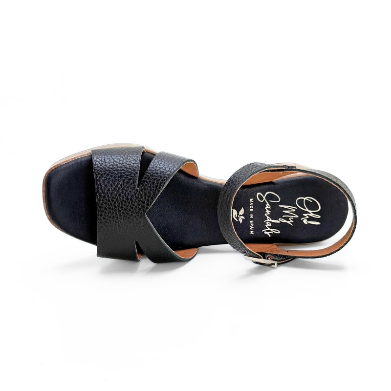 Oh my sandals 5921-1375 sandalia negra plataforma