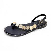 Oh my sandals 5842-2556 Sandalia negra de piel Elaia