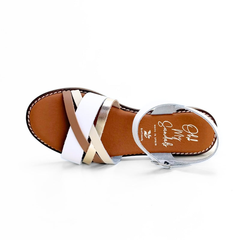 Oh my sandals 5834-2545 sandalia plana multicolor