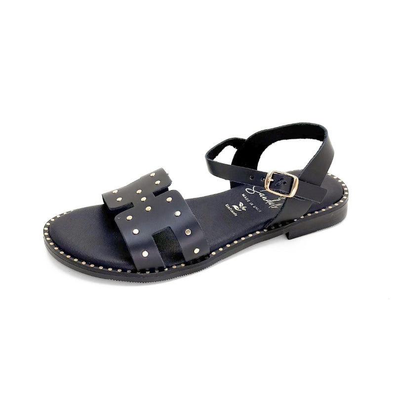 Oh my sandals 5841-2556 Sandalia negra con remaches