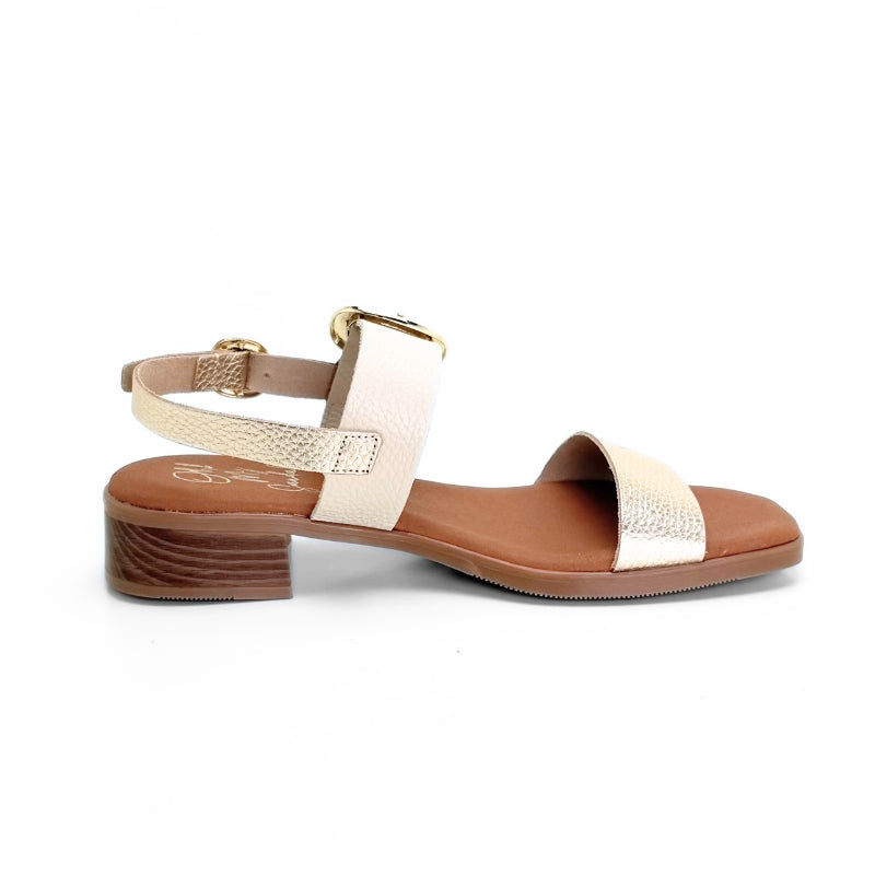 Oh my sandals 5894-2529 sandalia tacón platino